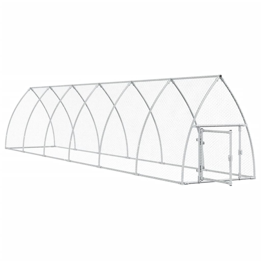 Gaiola para coelho vidaXL, aço galvanizado, prata, 100x105x120 cm