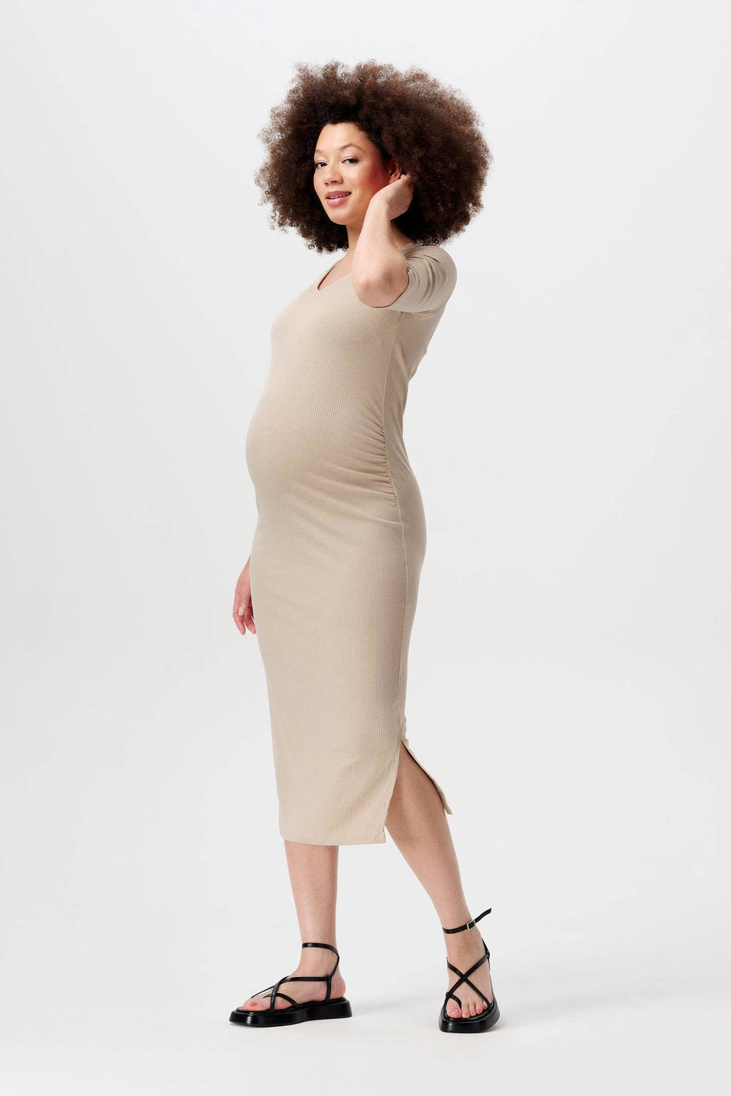 Noppies zwangerschapsjurk Keiko beige