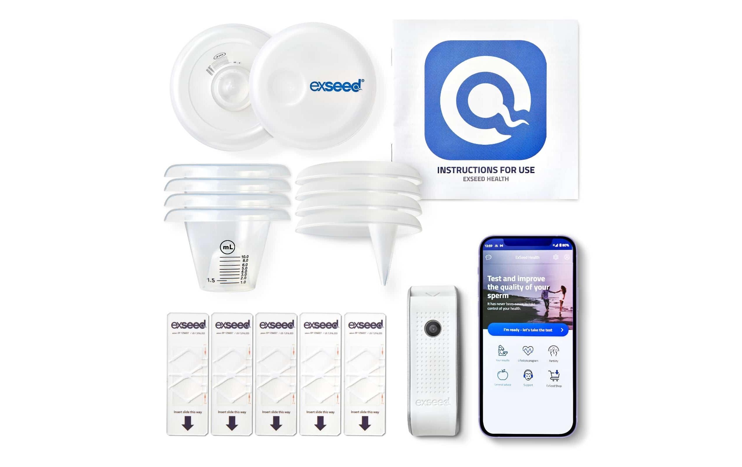 Testkit Spermienqualität inkl. 5 Tests<br>Medizinischer Spermientest zu Hause in 15 Minuten