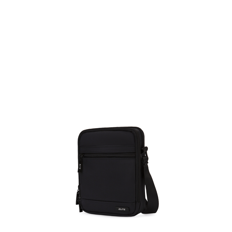 Sac Travers RFID Medium 17 cm Noir