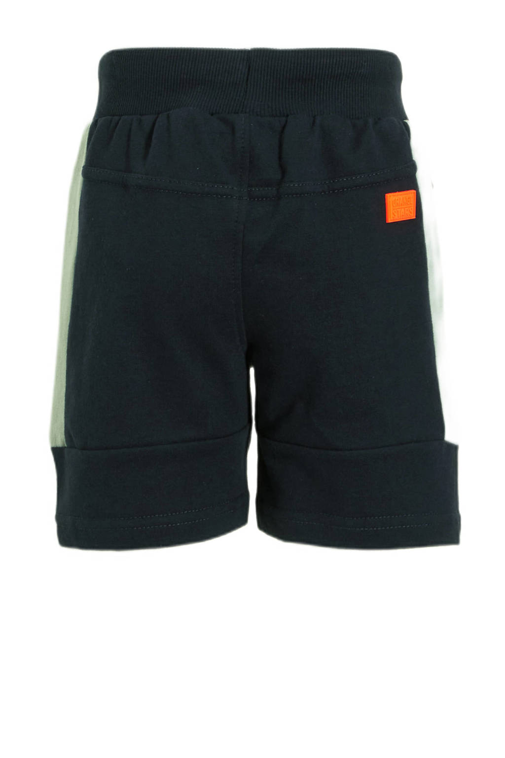 Orange Stars short Manuel met printopdruk donkerblauw