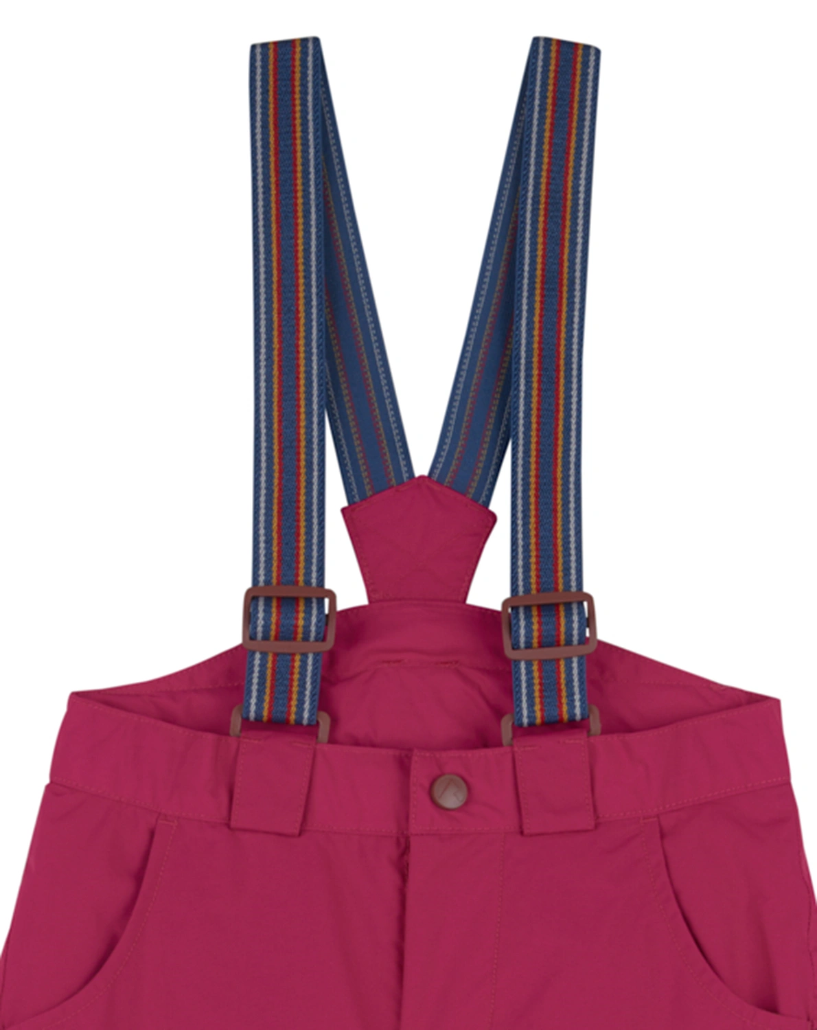 Schneehose RUUVI mit abnehmbaren Trägern in raspberry/sable