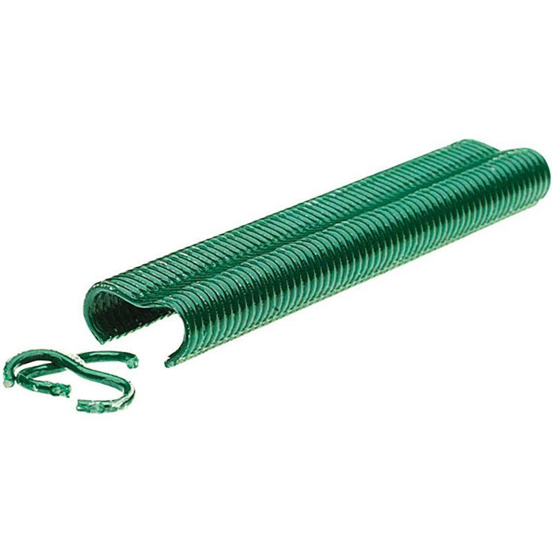 Agrafes grillage plastifiées vert Rapid VR22, boîte de 1100