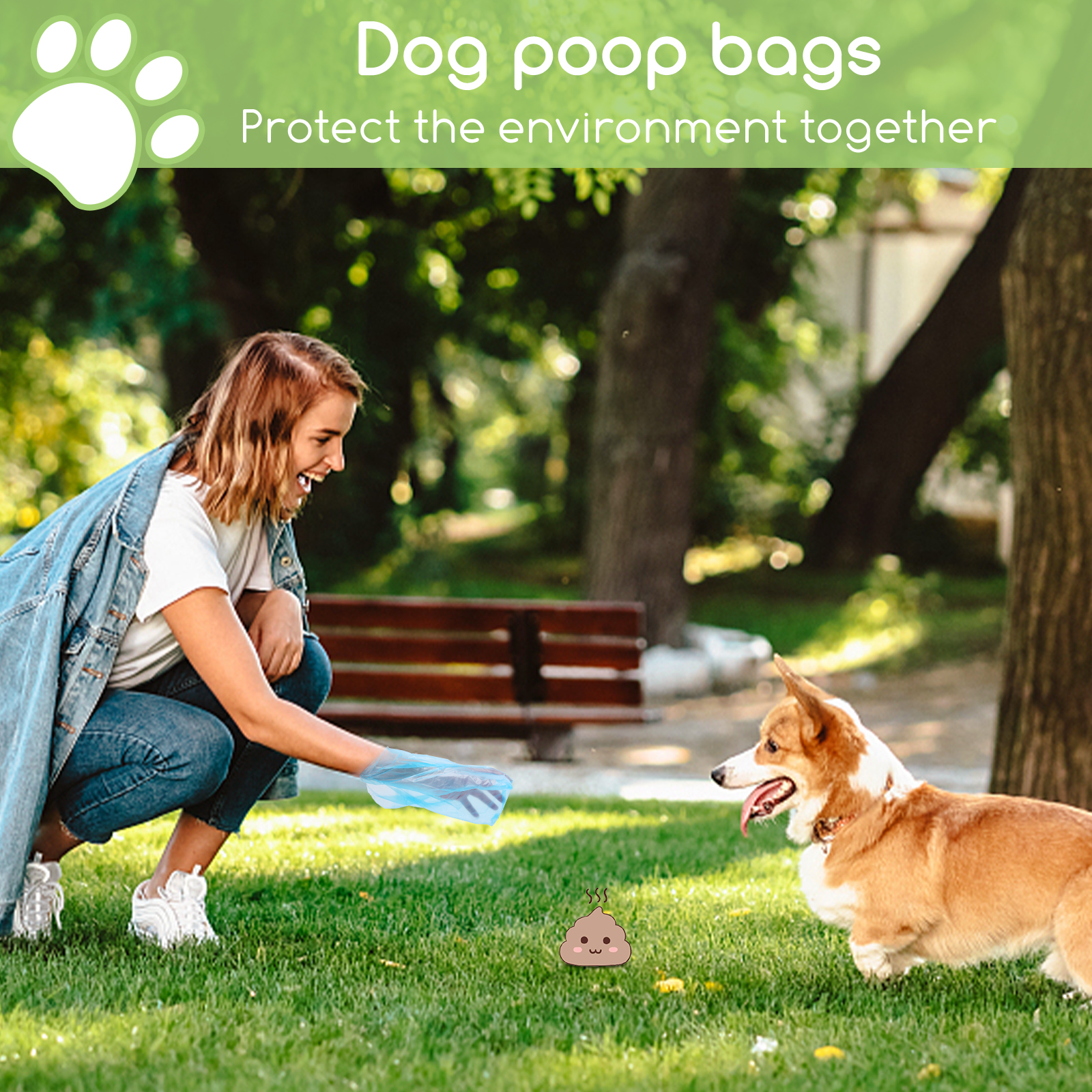 Sacos para Fezes de Cachorro Nobleza, 1080 unidades, Extra Grossos, Resistentes e à Prova de Vazamentos. 12 Rolos por Pacote, 72 Rolos, 5 Cores