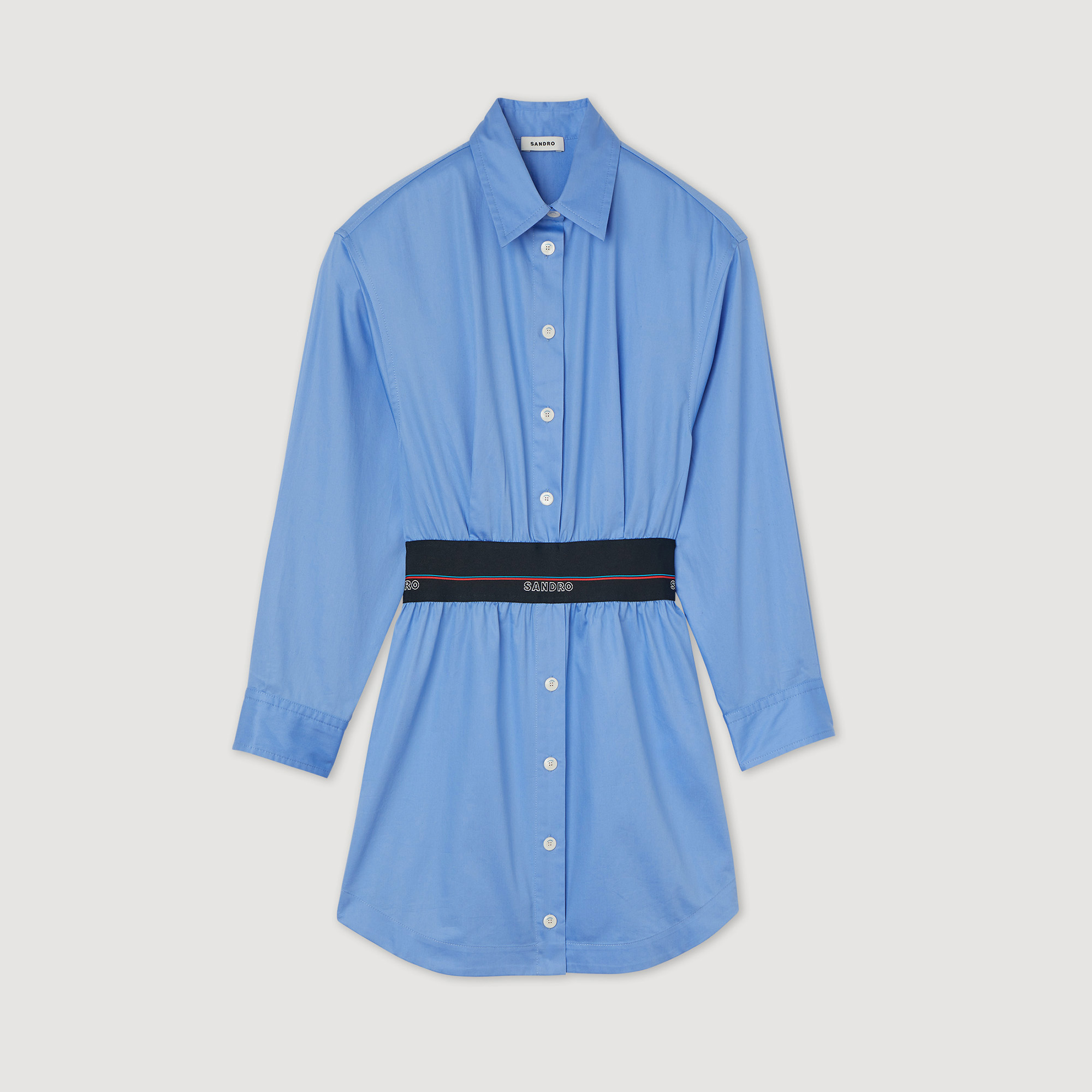 Robe chemise avec elastique