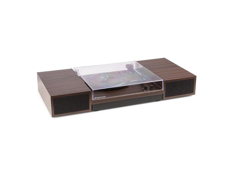 Fenton Plattenspieler RP165D Dunkelbraun HiFi-Plattenspieler mit Riemenantrieb