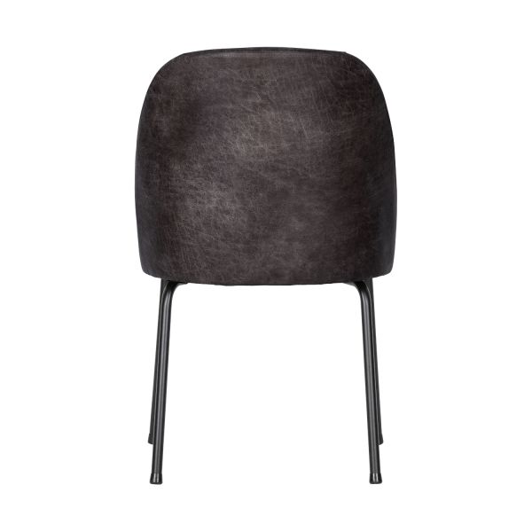 Woood Vogue Eetkamerstoel – Leer – Zwart