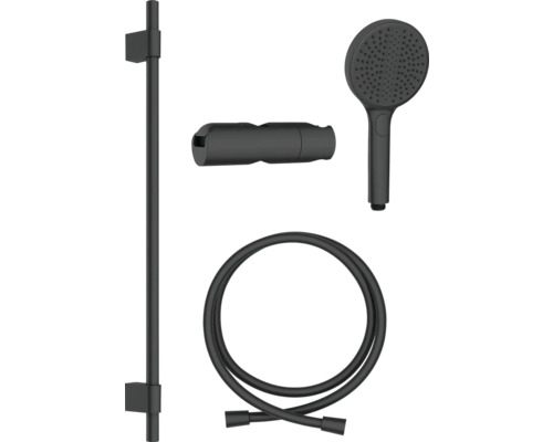 AVITAL doucheset NEDA eco zwart mat, douchestang lengte 680 mm