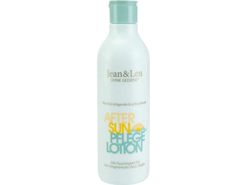 Jean & Len After Sun Pflege Lotion 250 ml Vegane, hautberuhigende und erfrischende After Sun Pflege Lotion