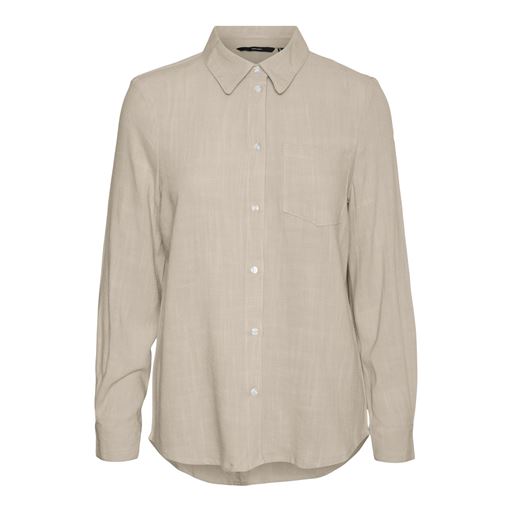 Vero Moda Vera Skjorte, Oatmeal, S