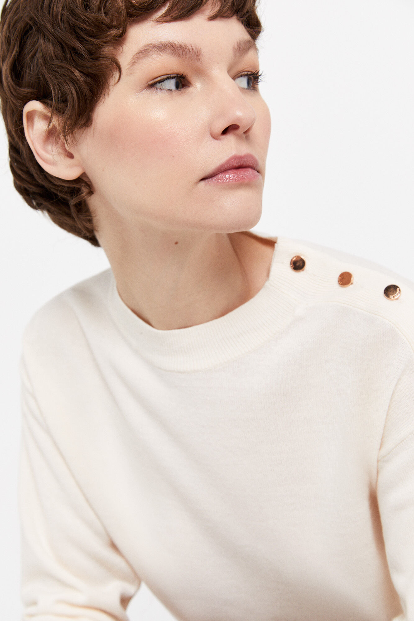 Jersey tacto suave - Marfil