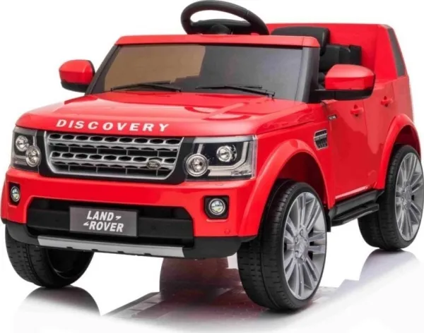 Land Rover Discovery elbil til børn rød   fjernbetjening   EVA-hjul   langsom start   MP3-radio