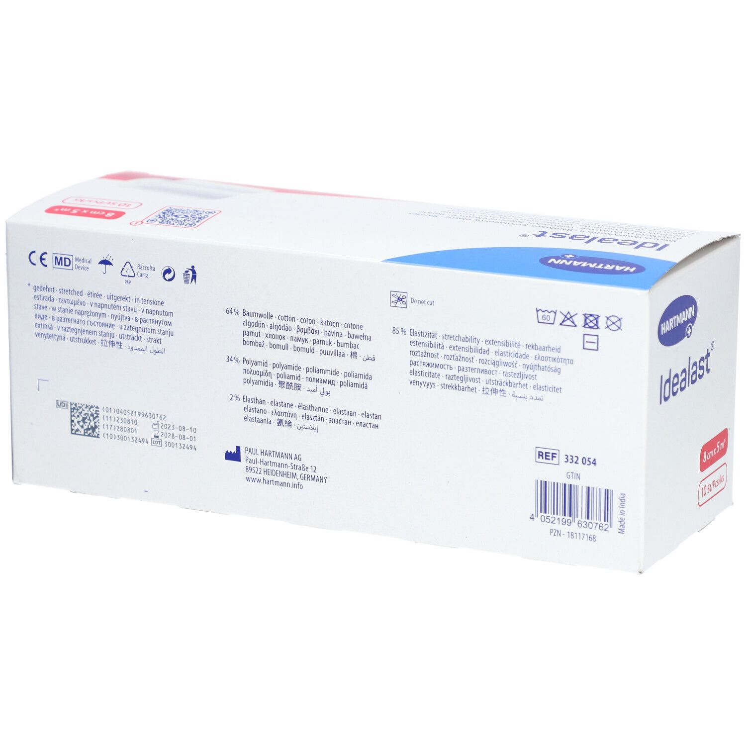 IDEALAST Universalbinde 8 cm x 5 m weiß