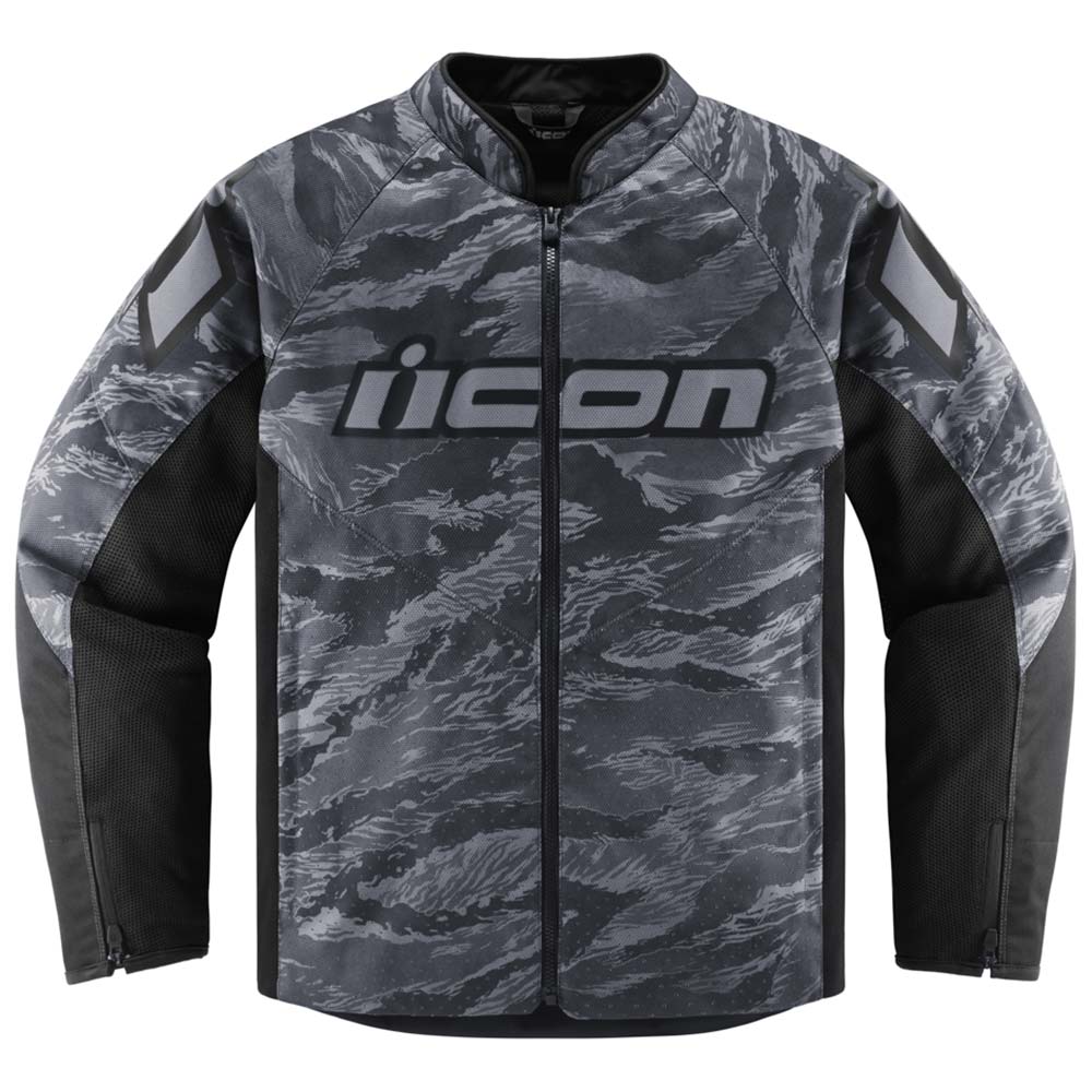 Icon - Blouson Hooligan CE Tigersblood™ Camouflage Gris / Noir