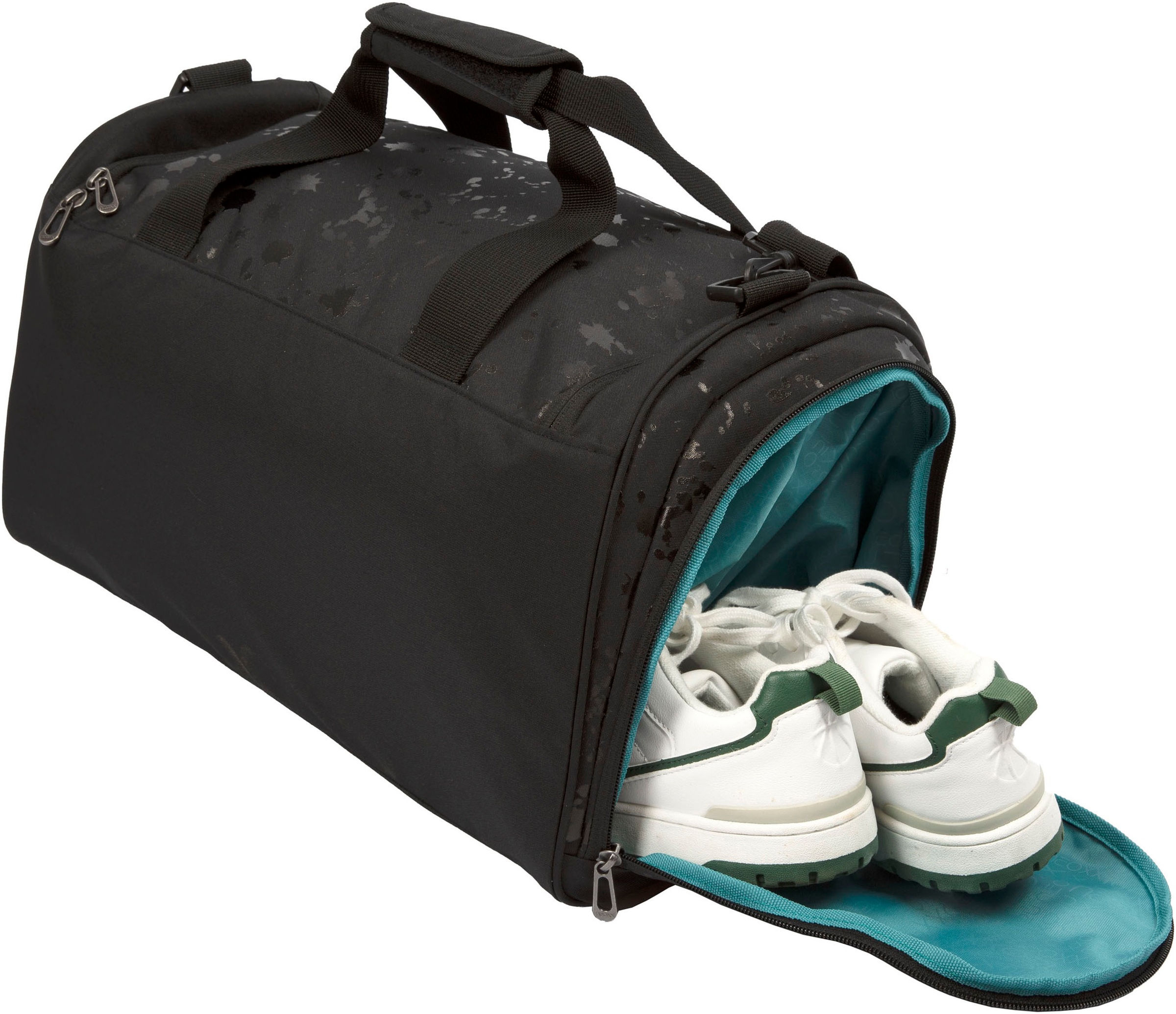 neoxx Sporttasche »Move, Splash Black« teilweise aus recyceltem Material