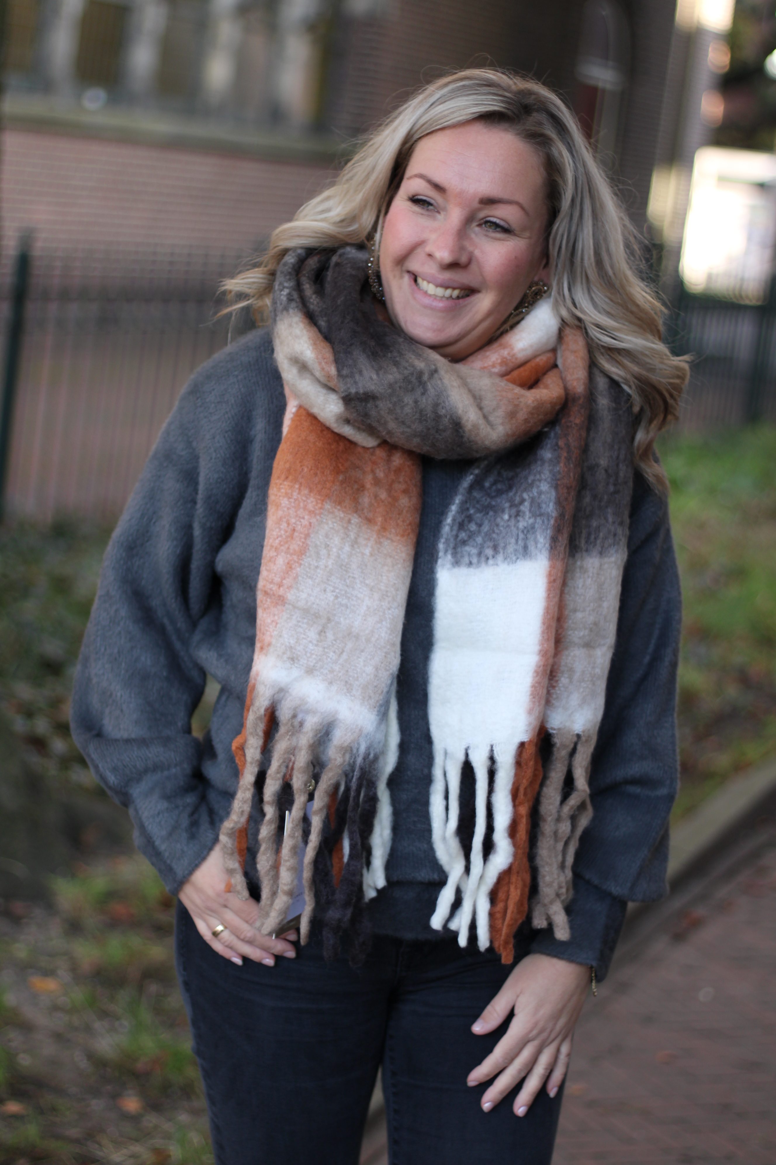 Rino & Pelle - Mavy Scarf - Russet Check