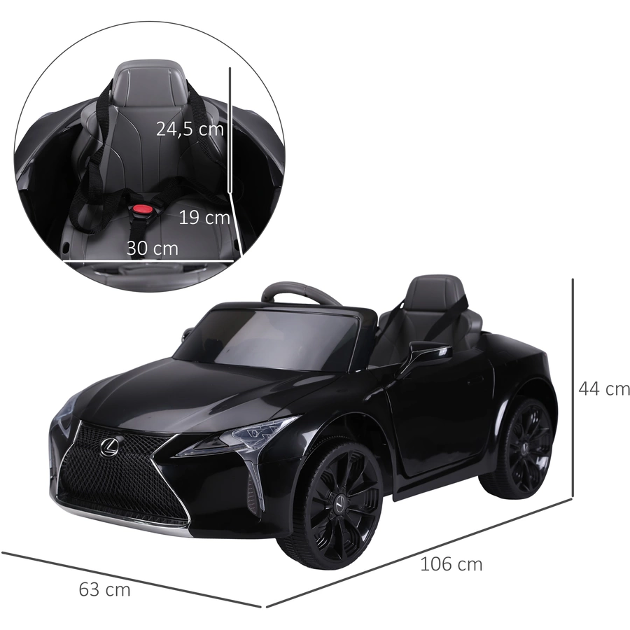 HOMCOM Kinderauto von Lexus schwarz