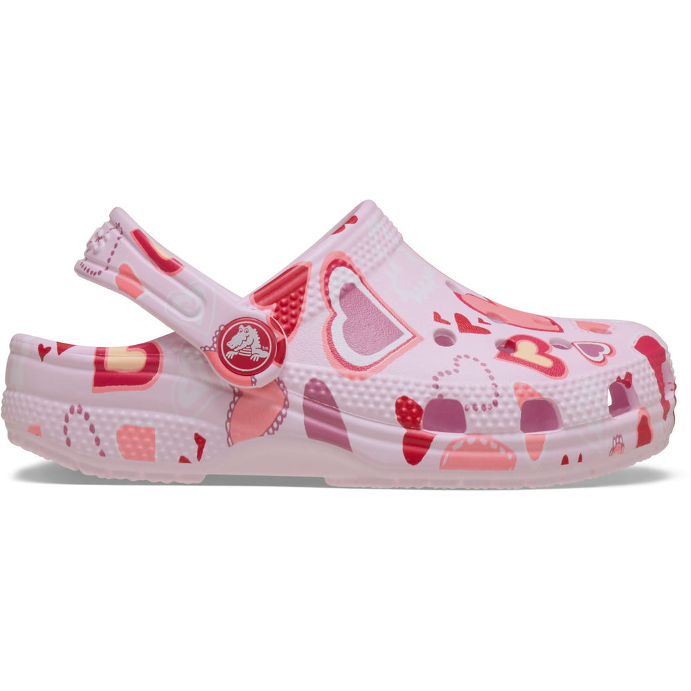 Køb Crocs Pink Milk/Hearts Classic VDay Clog T PkMk/Hts