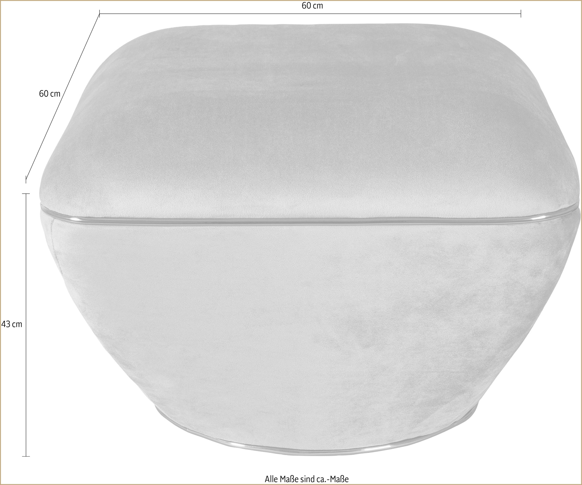 Kayoom Sitzhocker »Hocker Contessa 125, vielseitig einsetzbarer Allrounder, elegante Form« 1 Stk. tlg. komfortabel, hochqualitativ, pflegeleicht, elegante Form