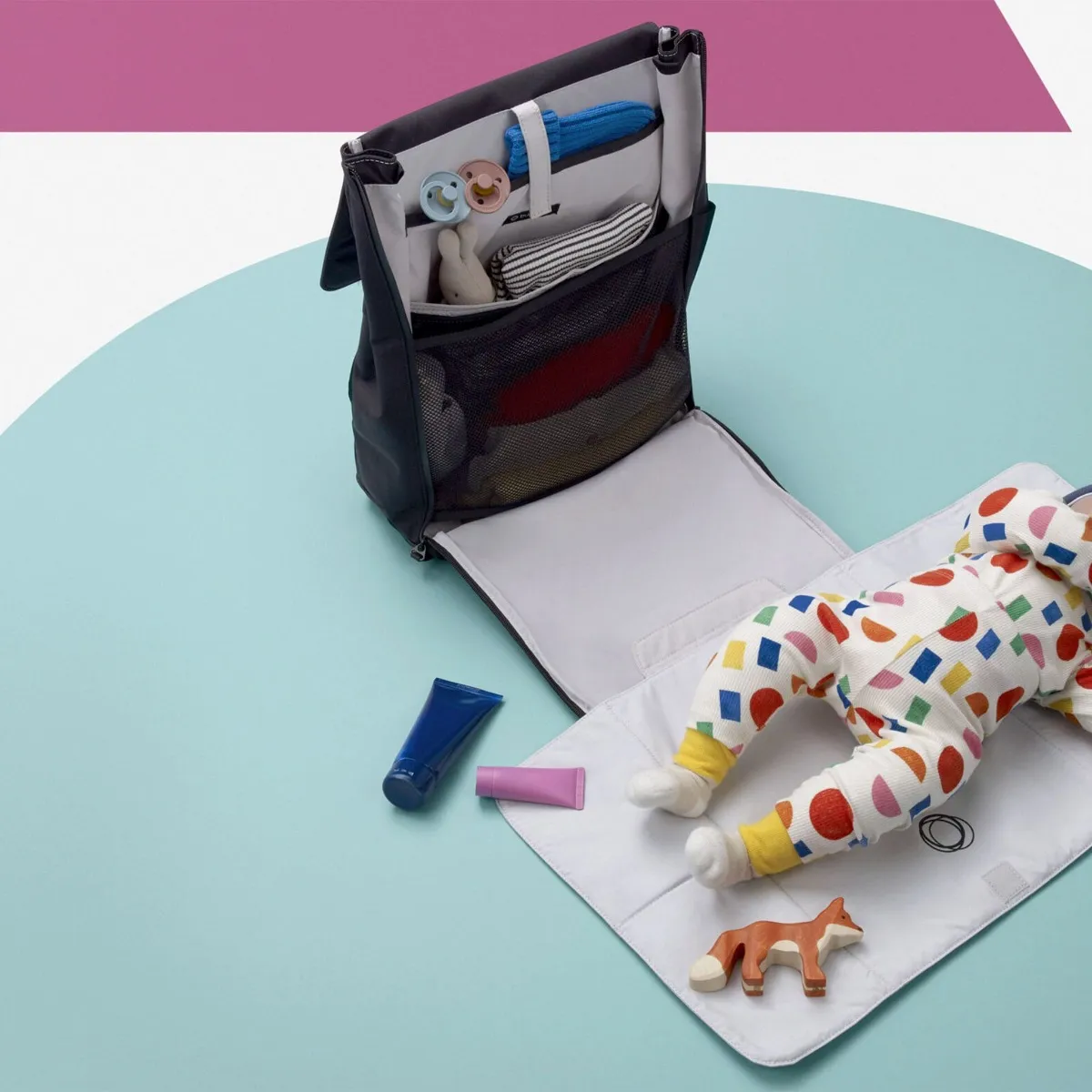 Bugaboo Sac à Couches à Dos - Misty Gris (Exclusivité Clément)