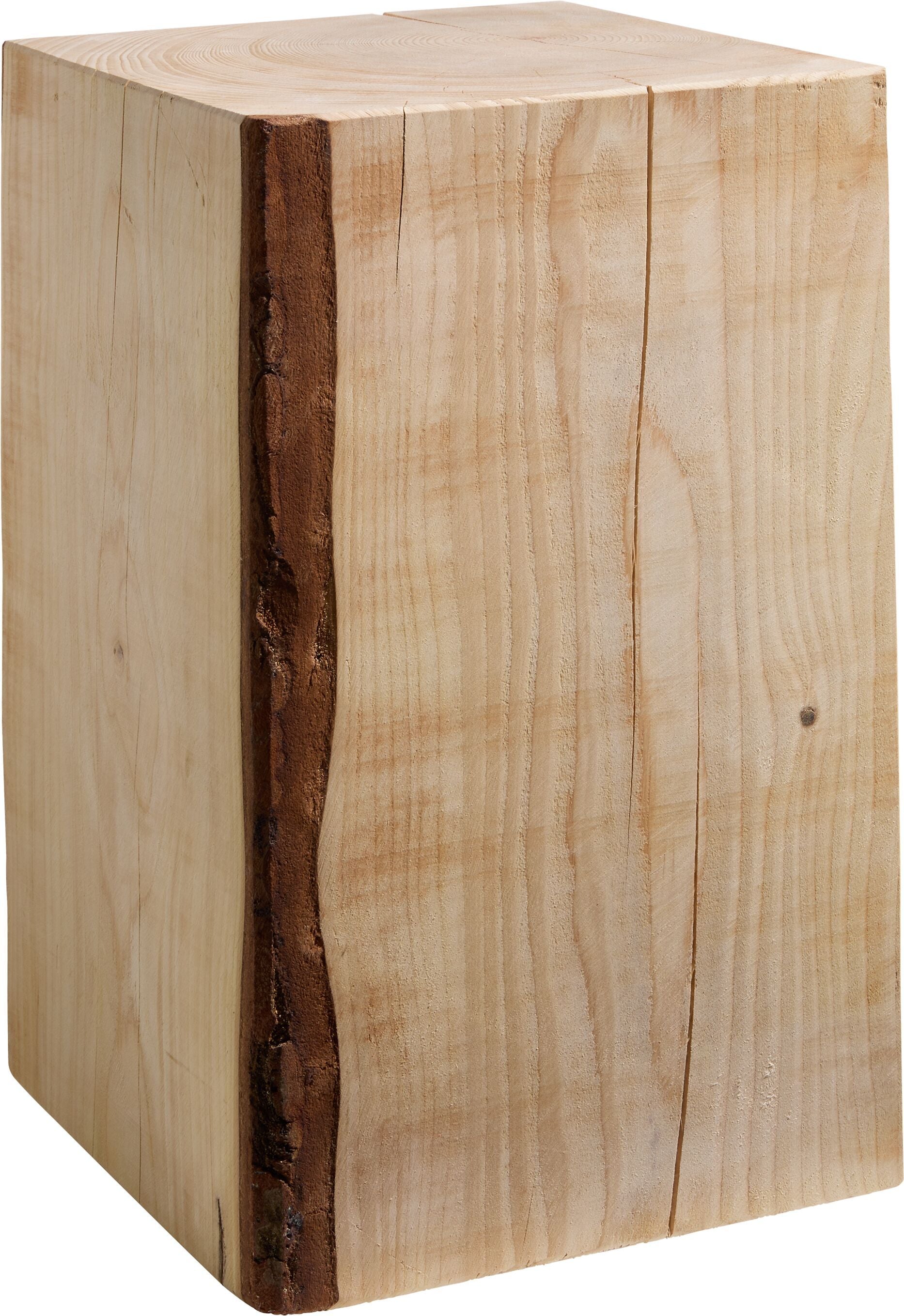 CUBO Beistelltisch - Natur / B: 30.0 cm x T: 30.0 cm x H: 45.0 cm
