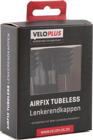 AIRFIX TUBELESS Lenkerendkappen Flickset  schwarz