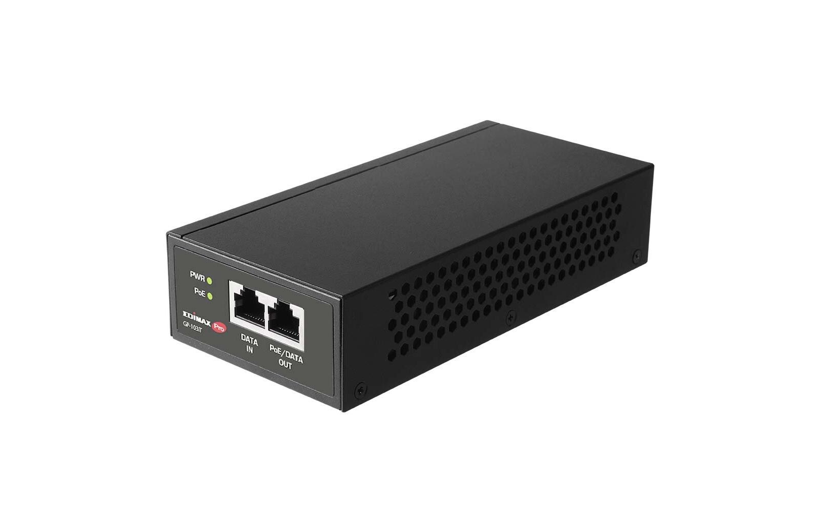 PoE++ Injector GP-103IT 90 WattEdimax Pro GP-103IT: PoE++ Injector, 1Gbps, IEEE 802.3bt/at/af (90Watt)
