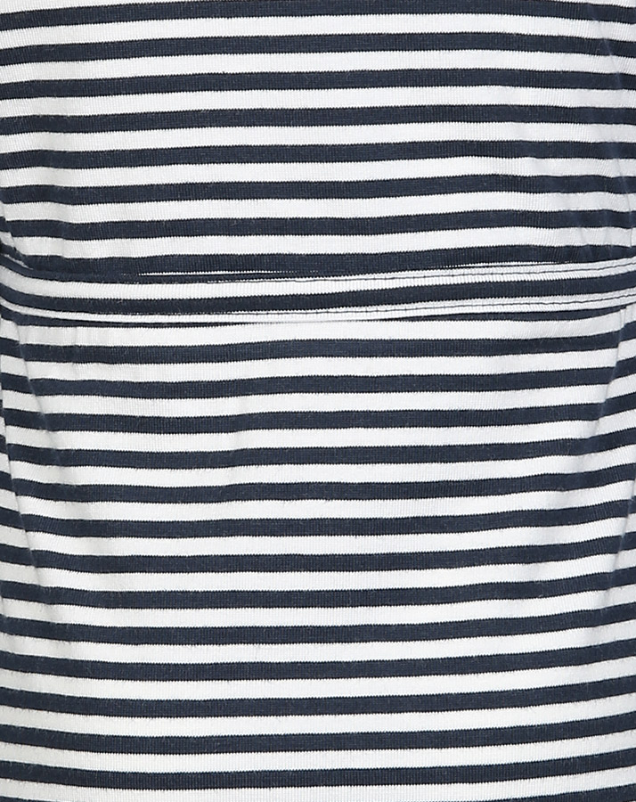 Langarm-Kleid JAZZ gestreift in navy