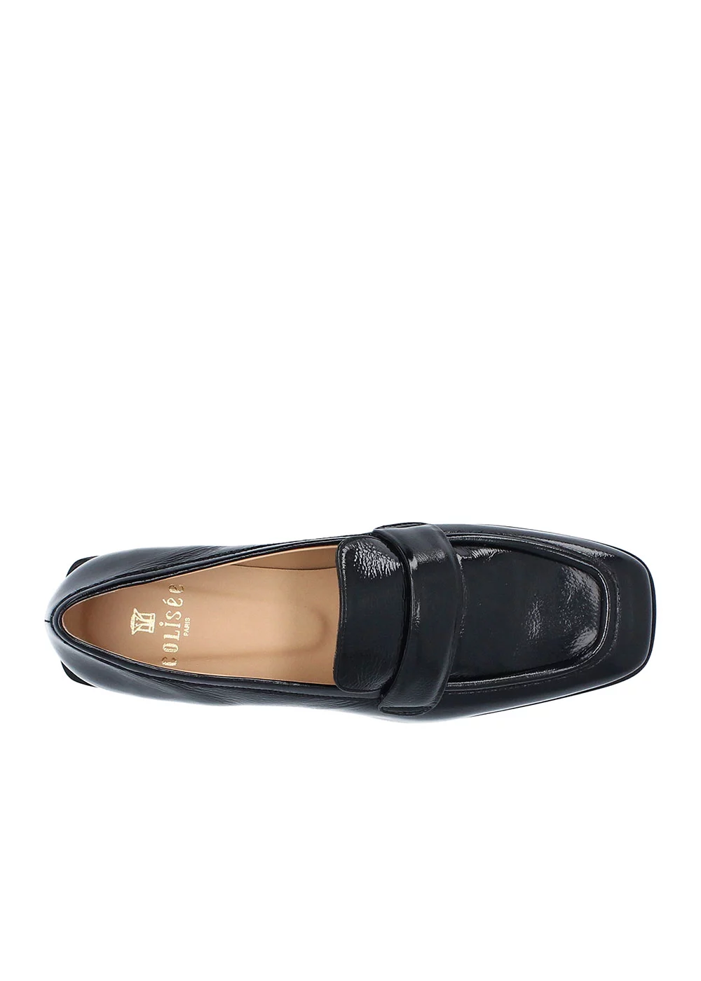 MOCASSIN ROSY CUIR VERNIS NOIR