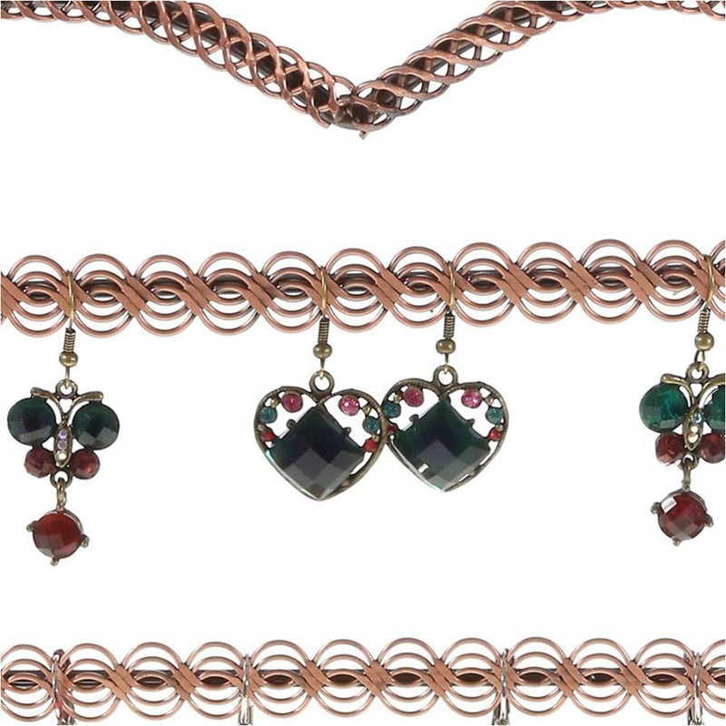 Porte bijoux porte boucle d'oreille amour (25 paires) Cuivre
