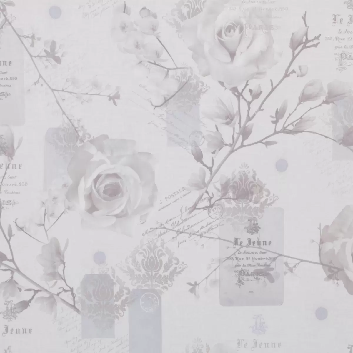 Tagvorhang Flowers Blau