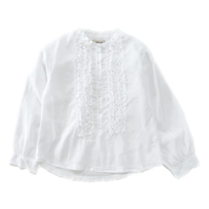 Longlivethequeen Blouse Froncée | Blanc