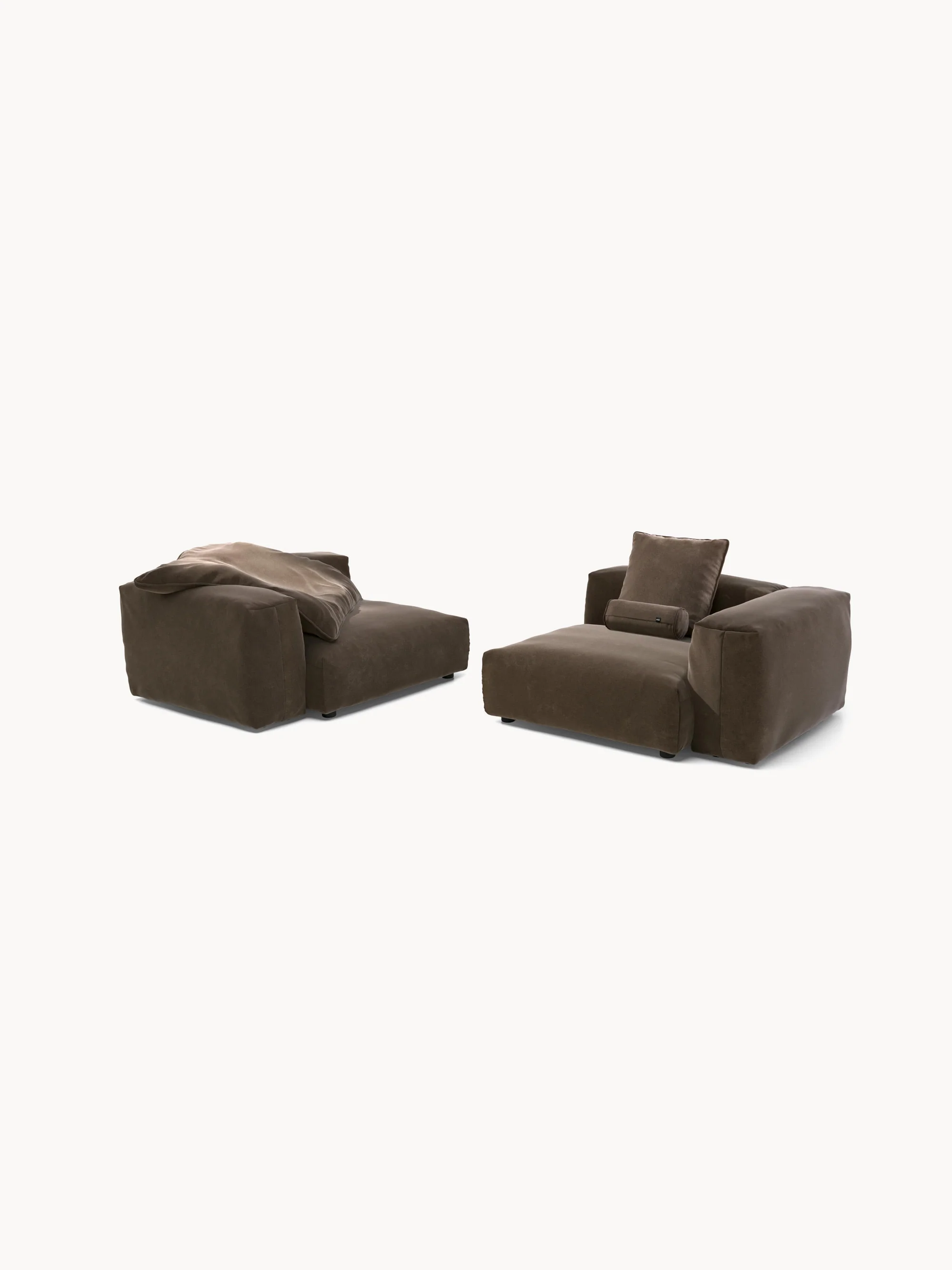 Modulaire bank Vetsak (3-zits) van fluweel