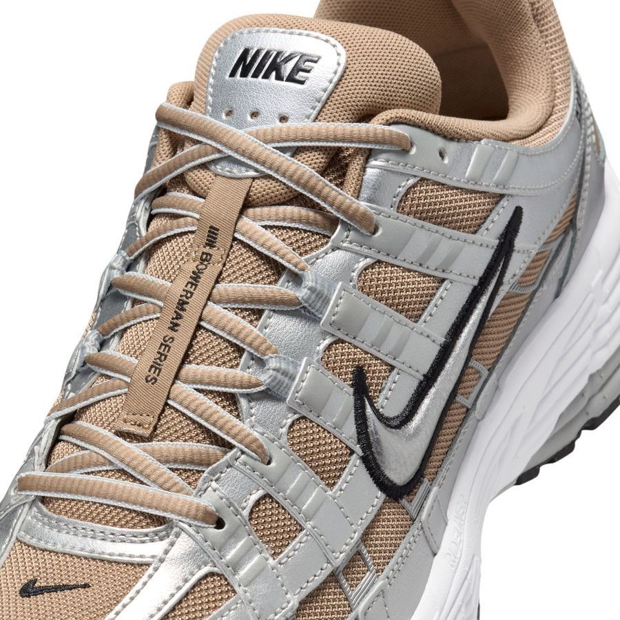 Nike Chaussures P-6000 - Kaki/Argenté/Metallic Platinum Femme