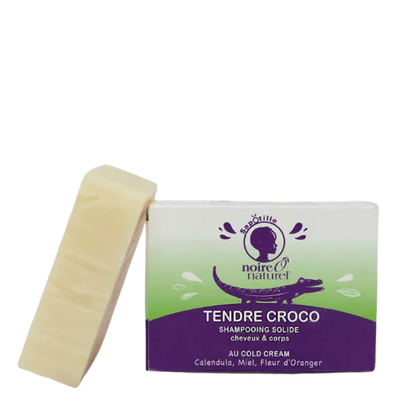 Noire Ô Naturel Savon Corps et Cheveux enfant Tendre Croco 100g