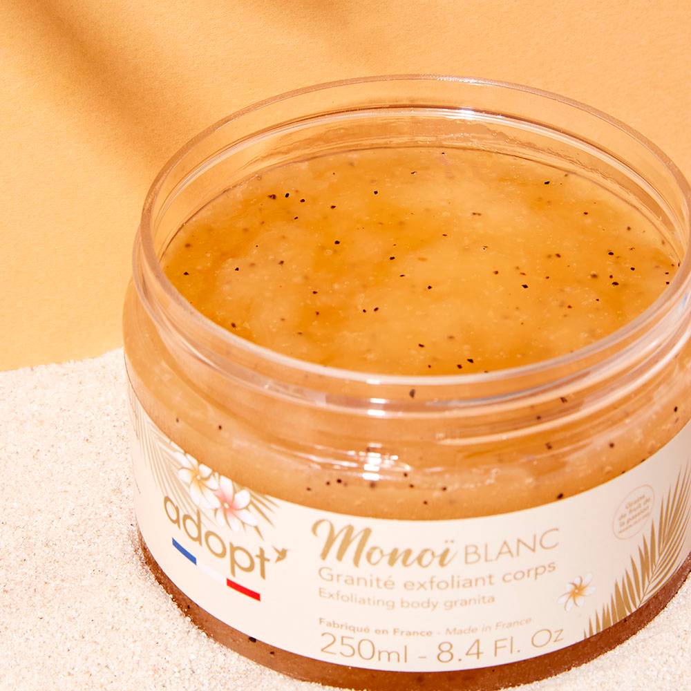 Monoï blanc Granité exfoliant 250 ml