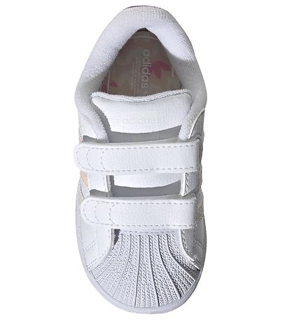 adidas Originals Sko - Superstar CF I - Hvid/Rosa/Gul