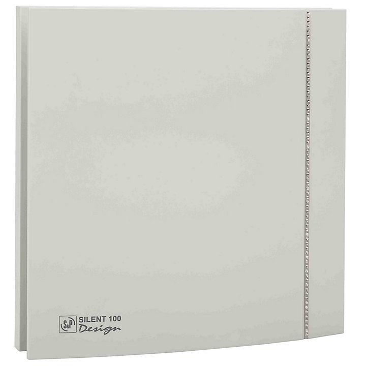 Aérateur ultra silencieux S&P Silent Design 100 CZ Blanc Swarovski ø100 mm