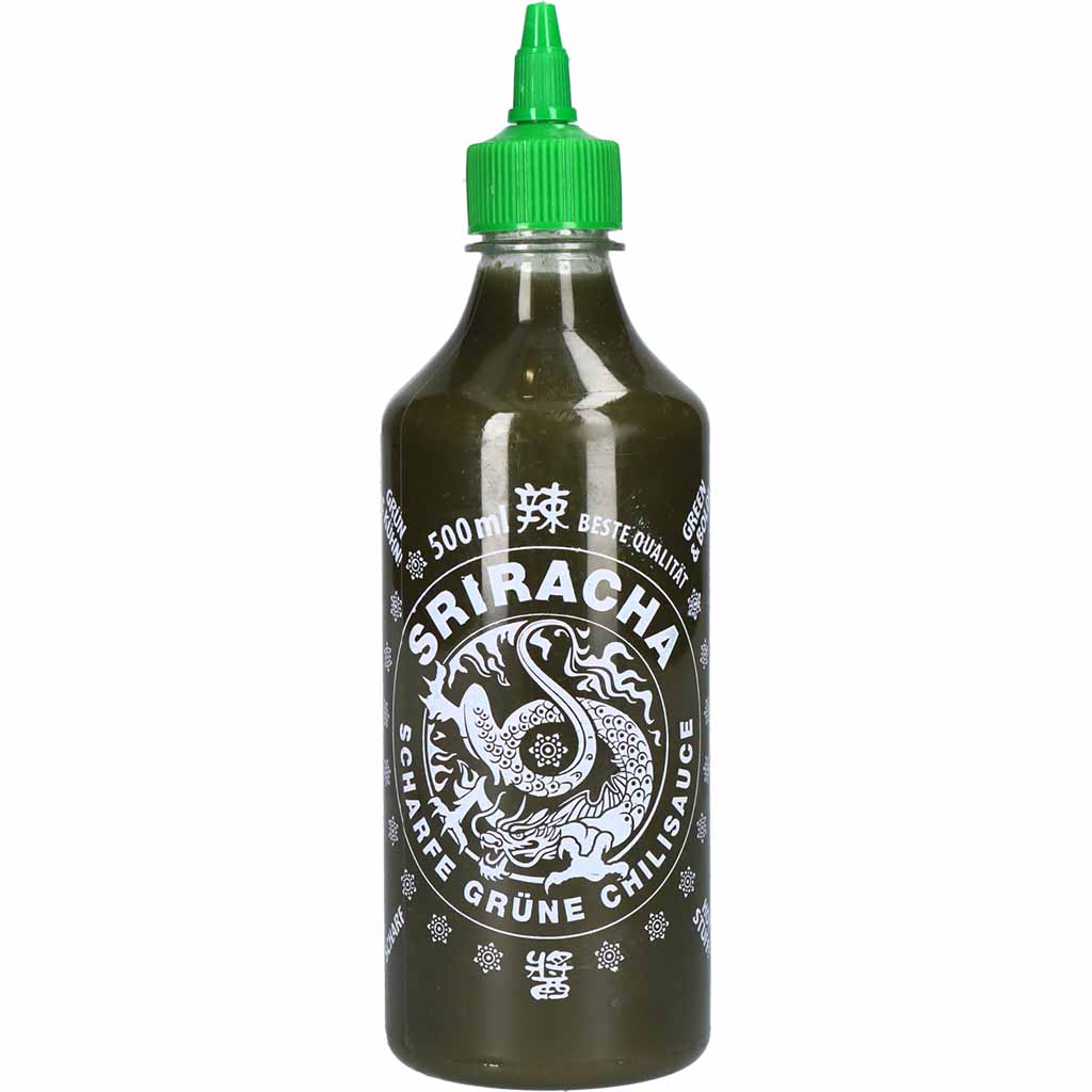 SRIRACHA Asia scharfe grüne Chilisauce 500ml MHD:1.7.25