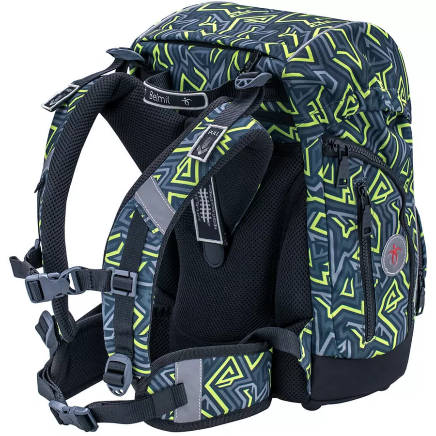 Belmil Schulranzen Premium Comfy Plus Set 6-teilig Iguana