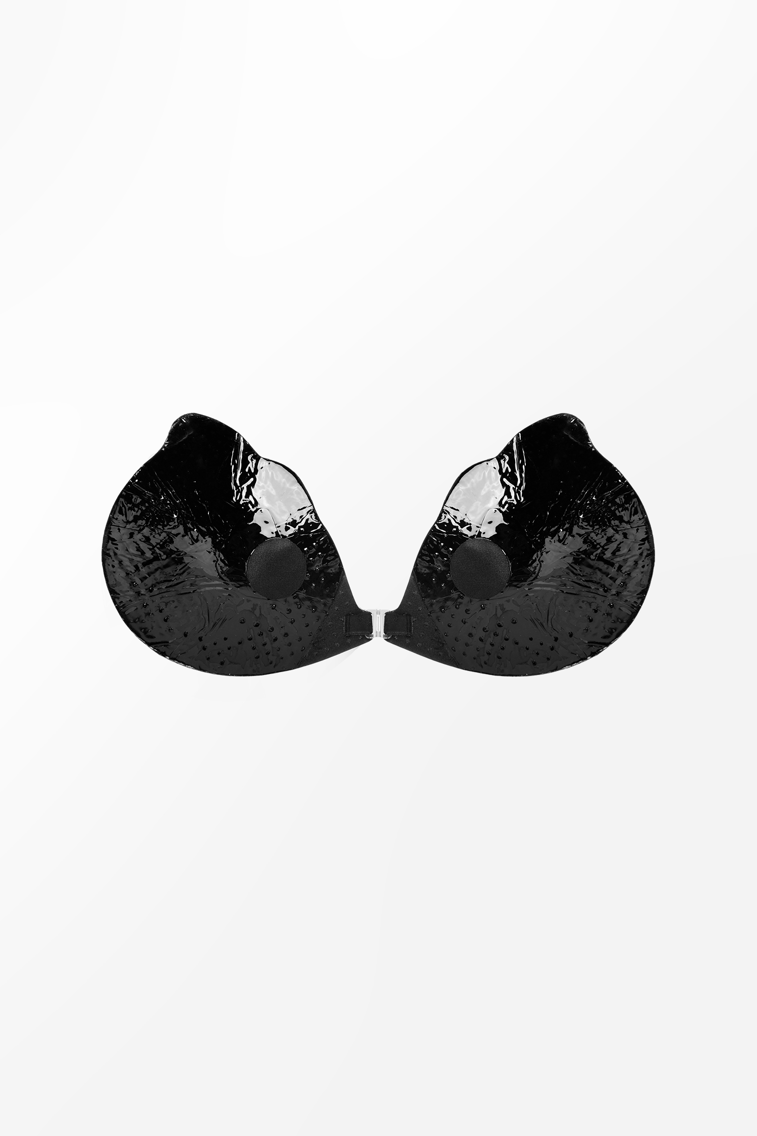 Soutien-gorge adhésif noir festonné