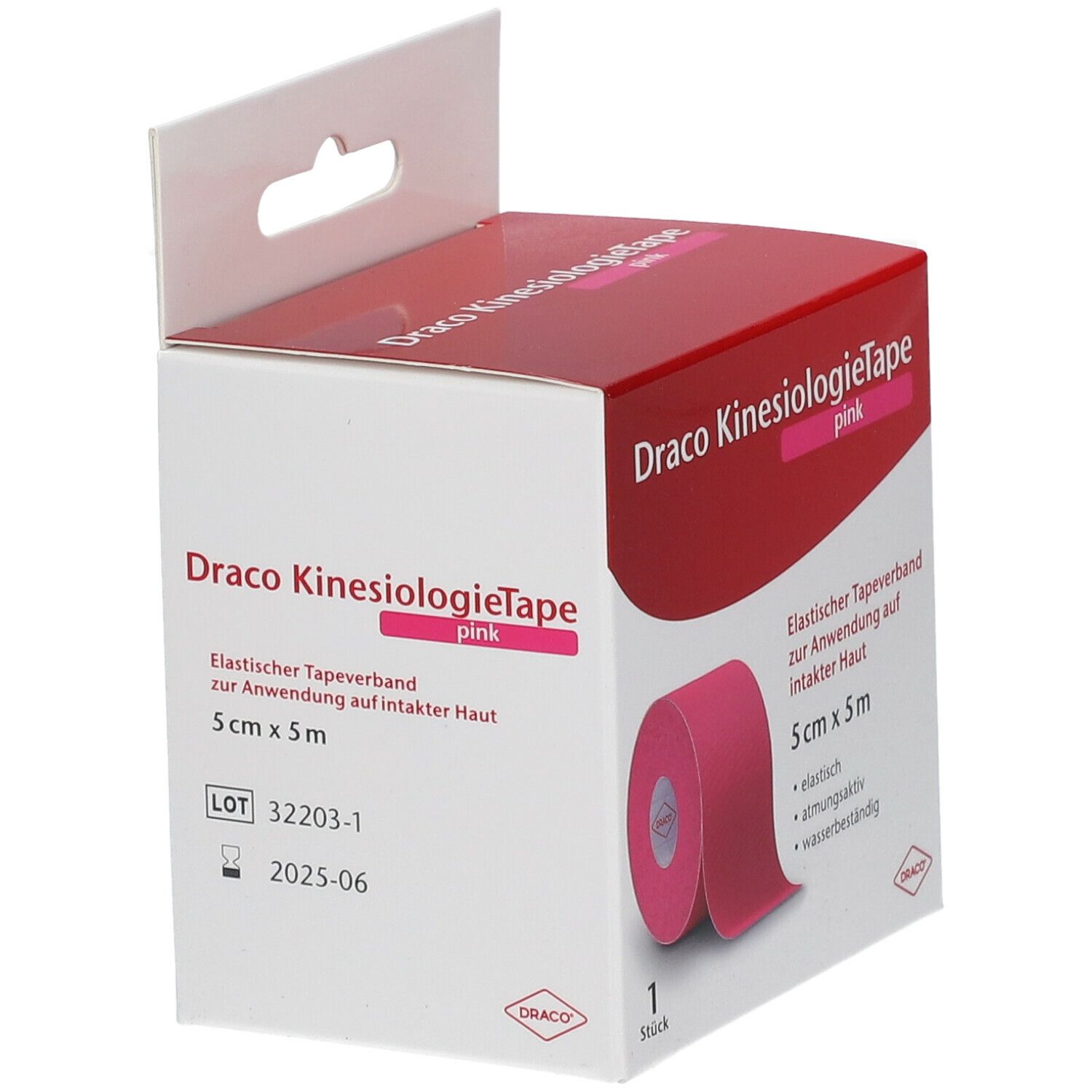 Draco KinesiologieTape 5 x 5 cm Türkis