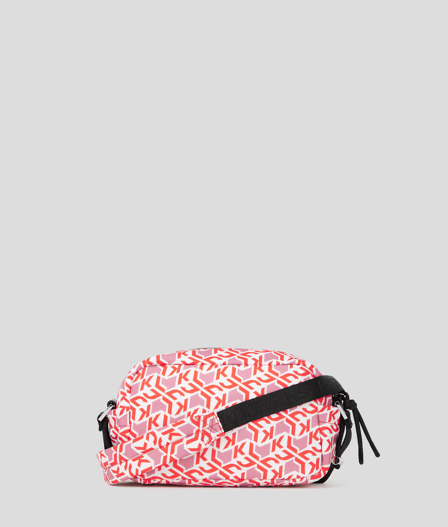 SAC BANDOULIÈRE FONCTIONNEL EN NYLON MONOGRAM - Monogramme rouge sur toute la surface