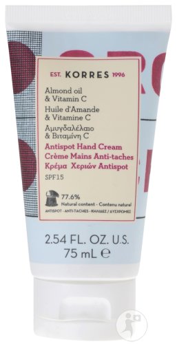 Korres Crème Mains Hydratante Anti-Taches IP15 Amande Et Vitamine C 75ml