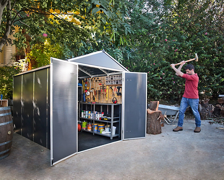 Abri de jardin Rubicon Canopia 302x175 cm Aluminium et Polycarbonate