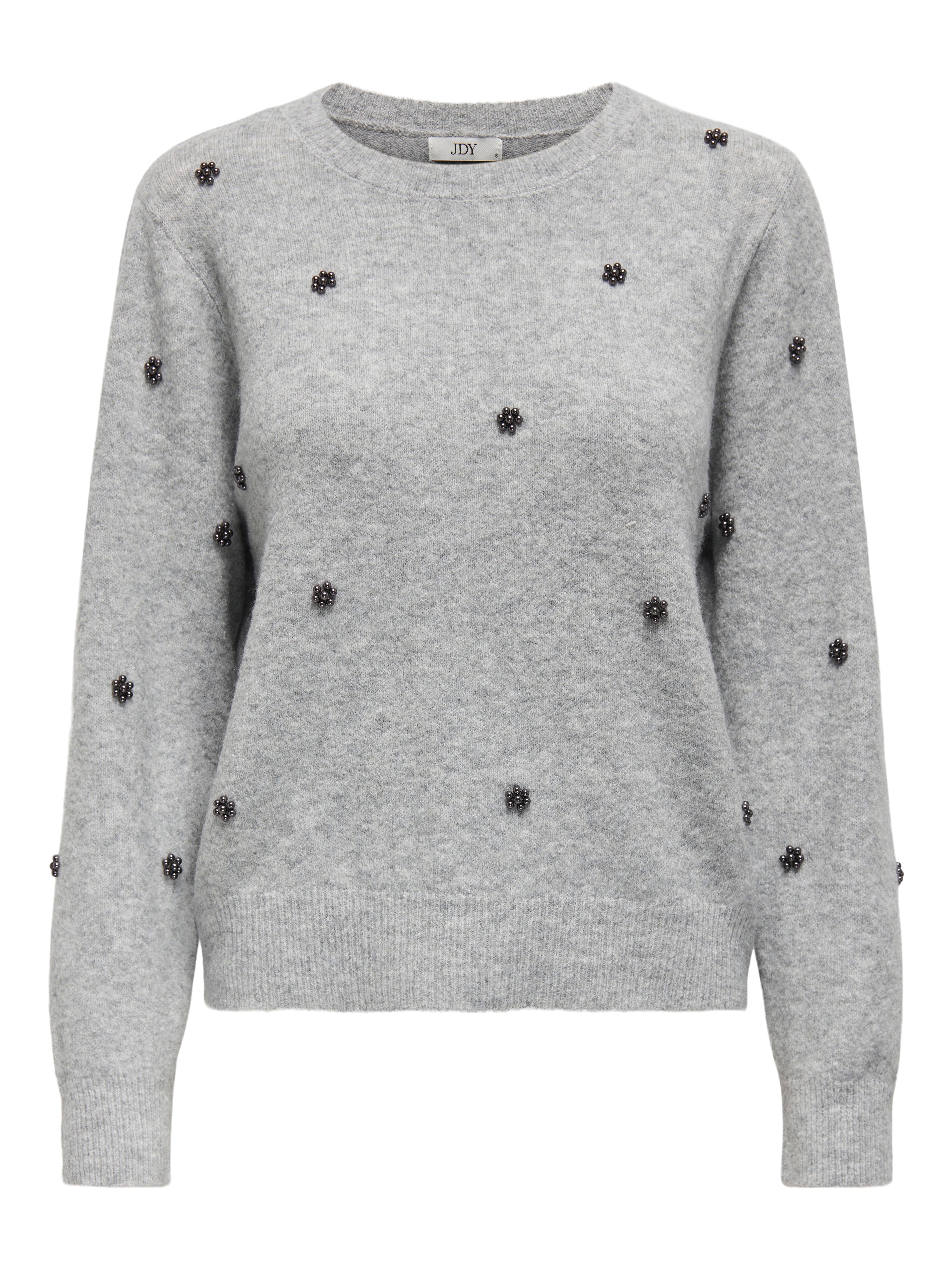 JDYBELLA Strickpullover Light Grey Melange