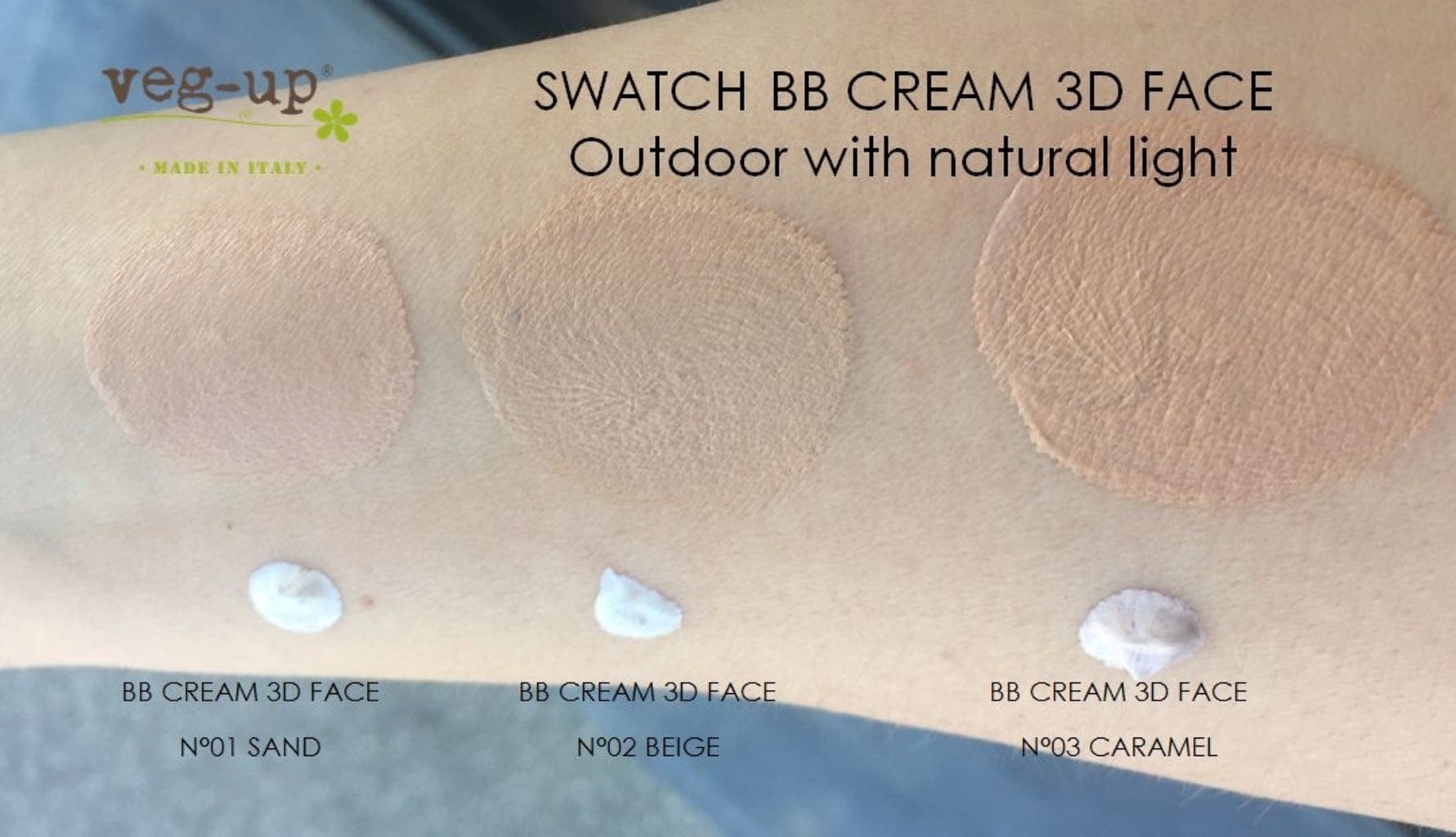 veg-up  BB Cream 3D Face, Beige (30 ml)