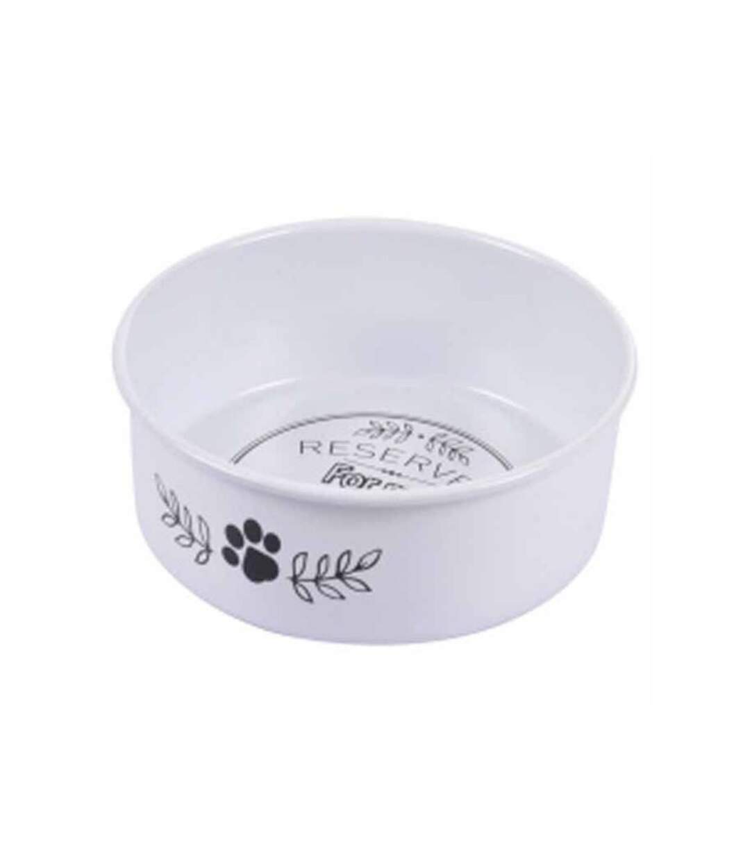 Paris Prix - Gamelle Pour Chien & Chat antidérapant 13cm Blanc