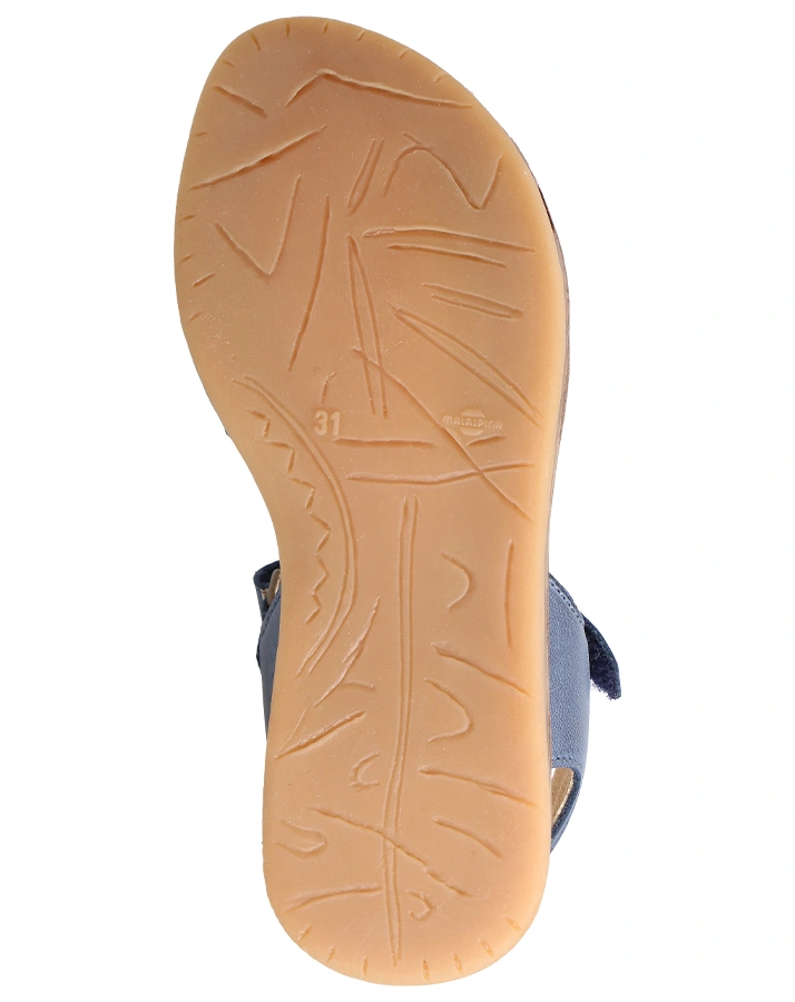 Leder-Sandalen VIVIAN in dunkelblau