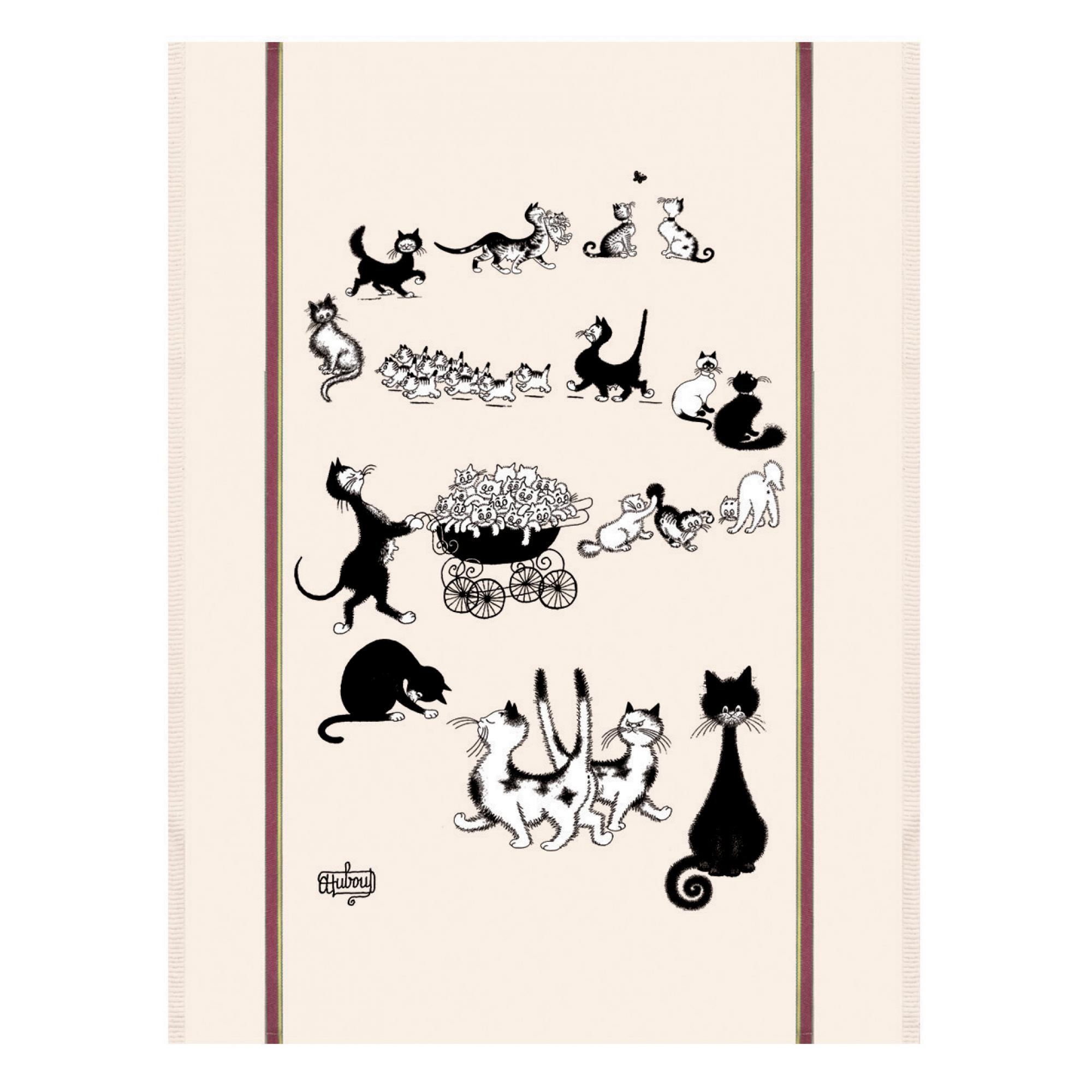 Grand torchon dubout multi-chats